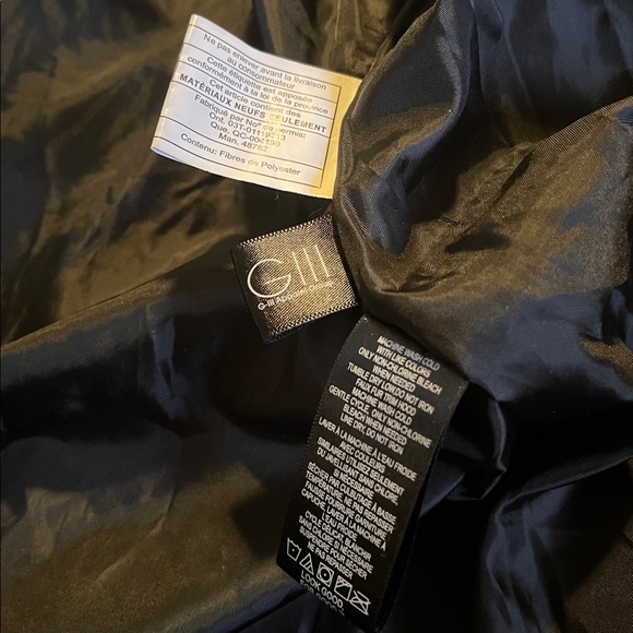 Kenneth Cole Black Puffer Jacket with Faux Fur Trim, medium - Picture 14 of 14